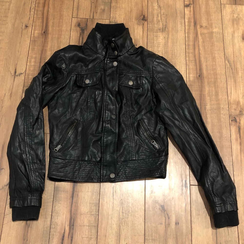 Faux Leather Jacket